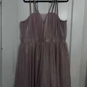 City Studio Strapless Mauve Dress